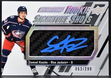 2023-24 UD Engrained Signature Shots Rookie Samuel Knazko RSS-SK RC Auto 053/299