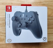 Nintendo Switch NEW PowerA Wired Controller Black Pro Style GamePad 10ft USB NIB