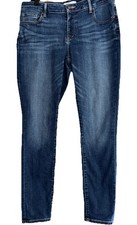 Ann Taylor Loft women  s Straight Leg Medium Wash, Mid Rise Blue Jeans Size 10