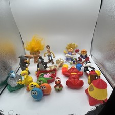 Vintage Fast Food Toys Lot 90s McDonalds Burger King Disney Sesame Street