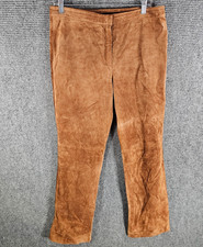 Valerie Steven  s Womens 100 Leather Pants Size 10 Brown