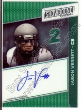 jason verrett rc rookie draft auto autograph tcu horned frogs college #/10 2014