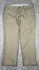Vintage Polo Ralph Lauren Pants Mens 40/32 Fits 38x31 Beige Chino Suffield Fit