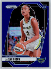 Jaelyn Brown 2024 Panini Prizm WNBA Blue Prizm Rookie /199 #31 Dallas Wings