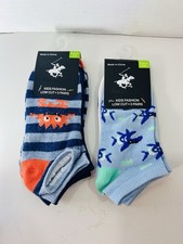 6 Pairs of Beverly Hills Polo Club Kids Low Cut Socks Size 7-2
