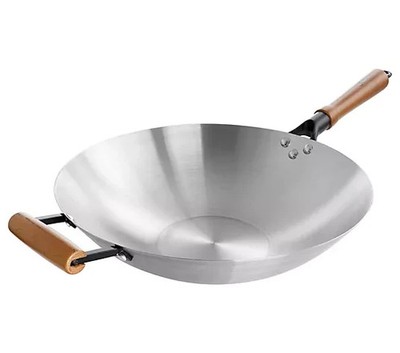Oster Sangerfield 14 in Stainless Steel Flat Bottom Wok