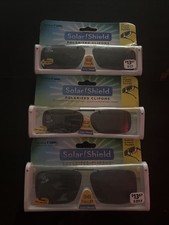 3 Solar Shield Polarized Clip-on Sunglasses 5...