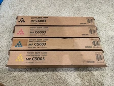 Genuine Ricoh Savin Lanier Toner SET MPC6003 MPC5503 MPC4503  MPC6004 MPC4504