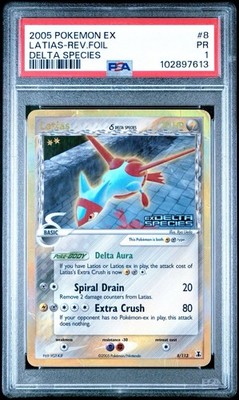 PSA 1 2005 POKEMON EX DELTA SPECIES STAMPED LATIAS 8/113 REV. FOIL
