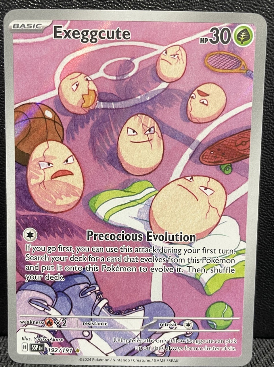 Exeggcute 192/191 Illustration Rare IR - Pokemon TCG - Surging Sparks - NM