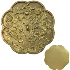 Brass Copper Chinese Eight Diagrams Mirror Wall Ornament Bagua Mirror Decoration