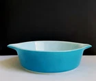 PYREX 471 Turquoise Blue Round 1 Pint Casserole Ovenware Dish Vintage USA
