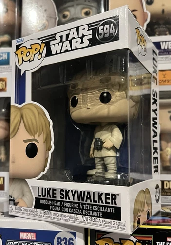Funko Pop Vinyl Star Wars #594 Luke Skywalker LIKE NEW Never Opened In Box