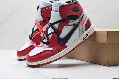 New AJ1 Retro High OG OFF WHITE Chicago Red AA3834-101 N2