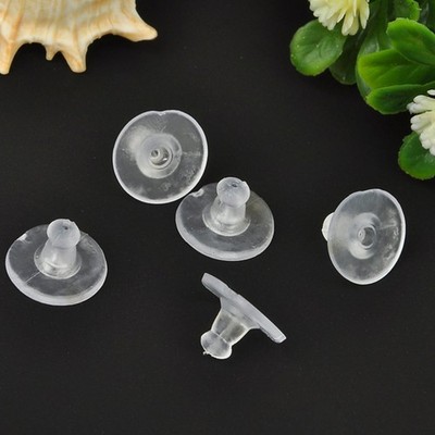100 Pcs Silicone Stoppers Ohrstöpsel Aus Silikon Sicherheitsrücken Der Ohrring