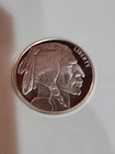 Buffalo - Indian 1/2 oz. Silver Round American golden State Mint  Unc Coin