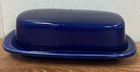 McCoy Vintage Covered Butter Dish #7013 U.S.A. Stoneware Blue