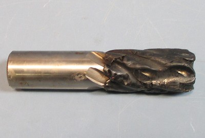 Brubaker 1'' HSS CO 1E 6FL Acculead 5.441 Professional CNC Resharpened End Mill