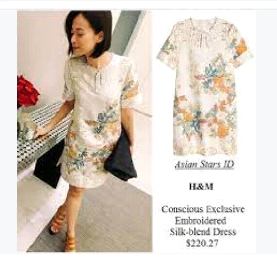 H and m jacquard cheap weave dress