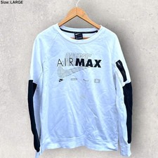 Nike AIRMAX White Pullover Jumper Size Large