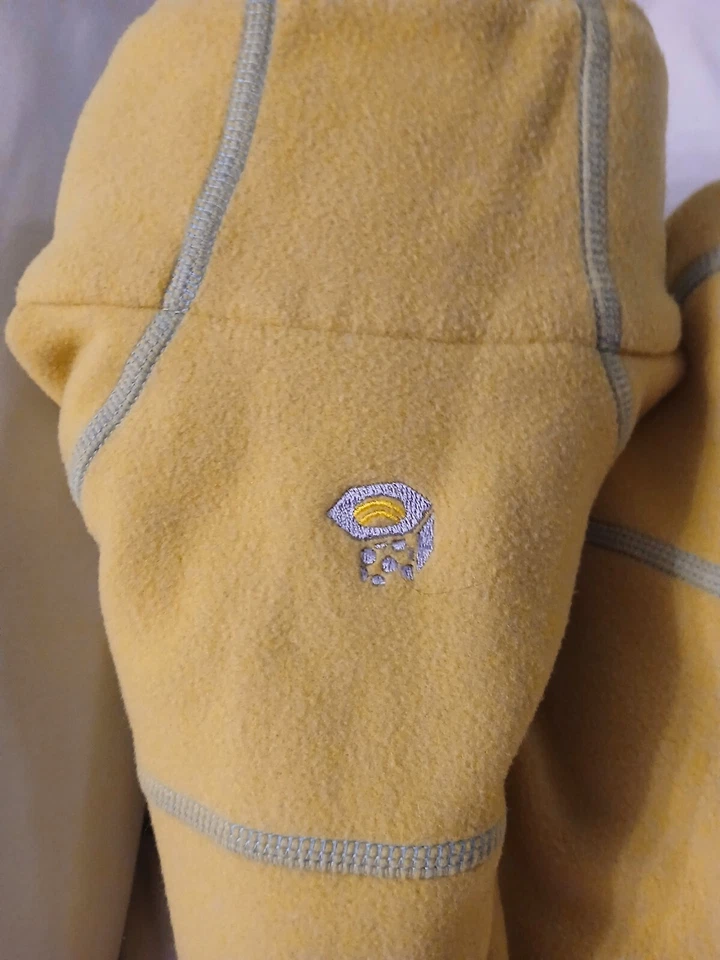 Mountain Hardwear женщин 1/4 молнии флис длинным рукавом желтый/синий - Изображение 4 из 4