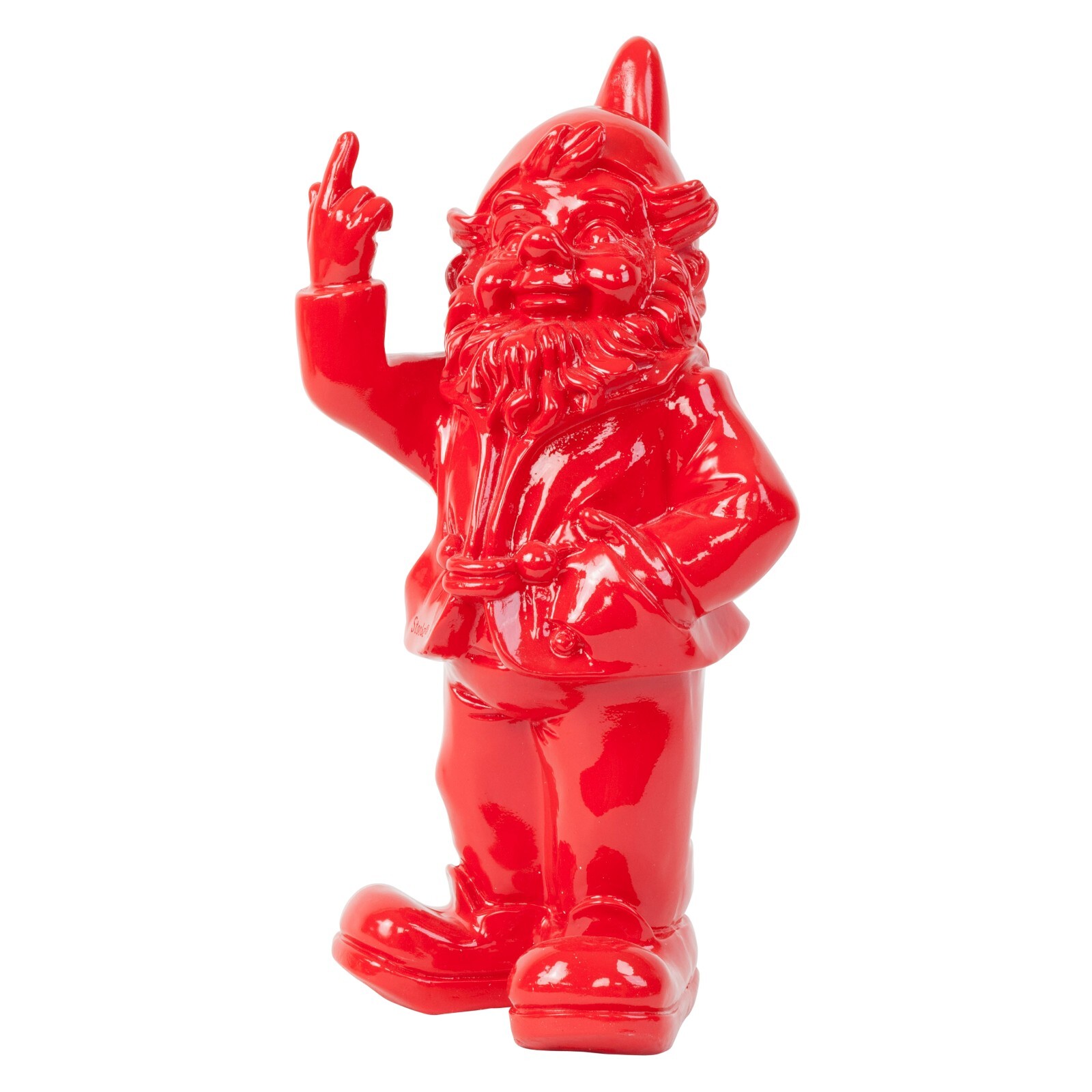 30cm Gnome F**k You Naughty Middle Finger Red Gnome Ornament Garden or Home
