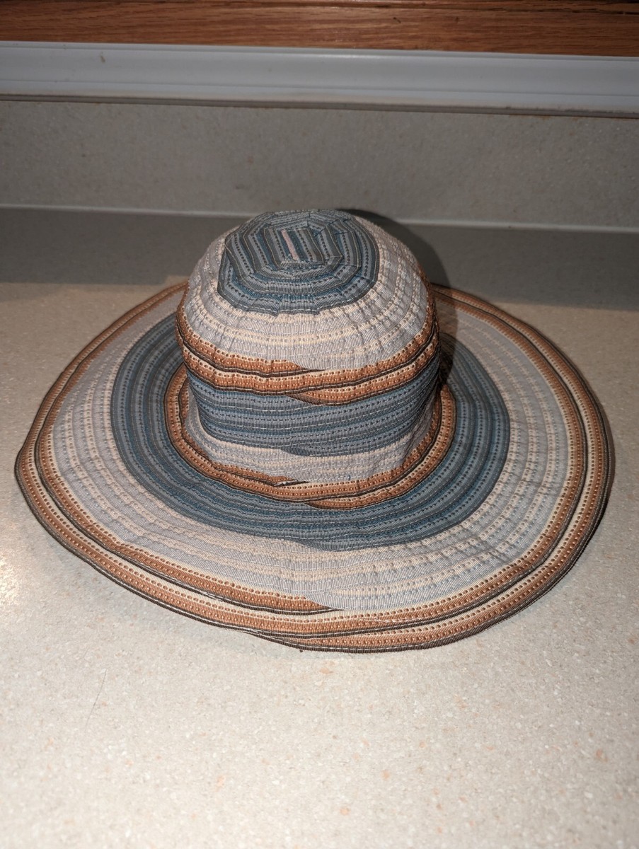 Conner Handmade Sun Hat Green Natural fibers Beige Brown Blue