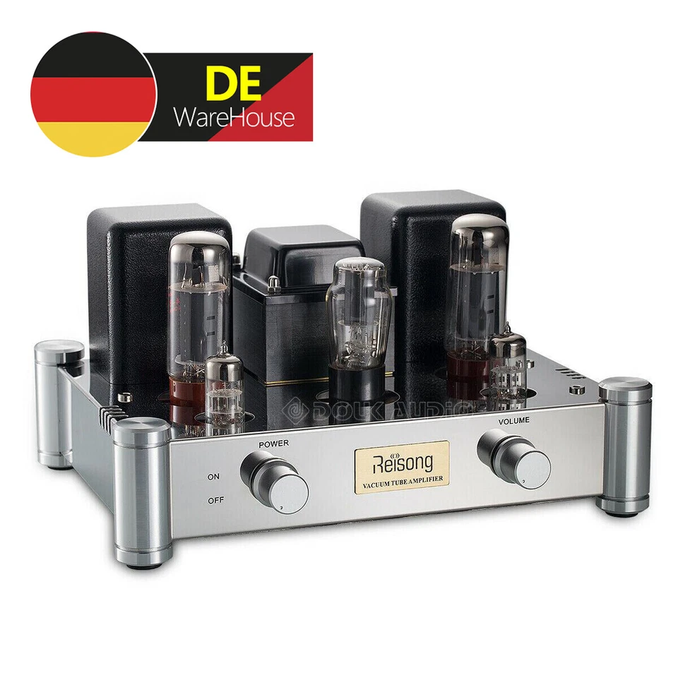 EL34 Vakuum Röhrenverstärker Class A Tube Power Amplifier Stereo Audio Amp 12W×2