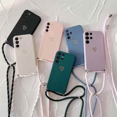 Samsung Galaxy Handyhülle Case Umhängen Band Kette Kordel Schnur Schutzhülle