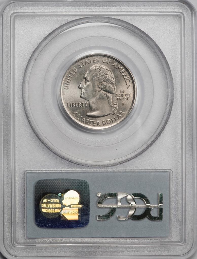 2002 PCGS MS64 Missing Clad Layer Tennessee Quarter Mint Error
