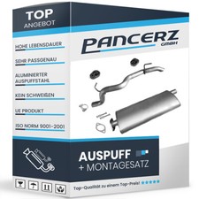 Auspuffanlage für Jeep Cherokee 2.5, 2.8 und 3.7 V6 4