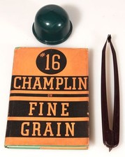 BOOK, SAFELIGHT CONE AND TONGS