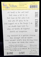 My Mind's Eye ~ FAMILY ~ Tiny Tales Vellum Stickers Quotes Sayings FREE SHIP