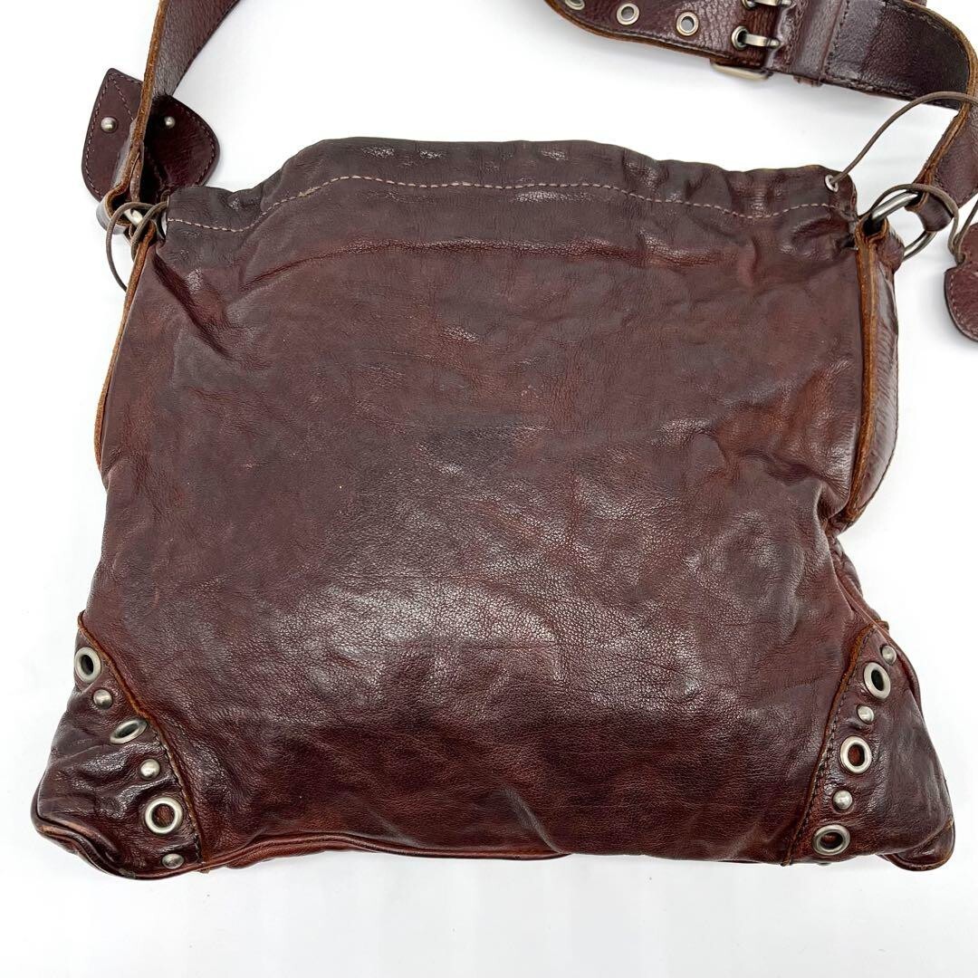 MIUMIU 90s Archive Flower Shoulder Bag Brown Leather | eBay