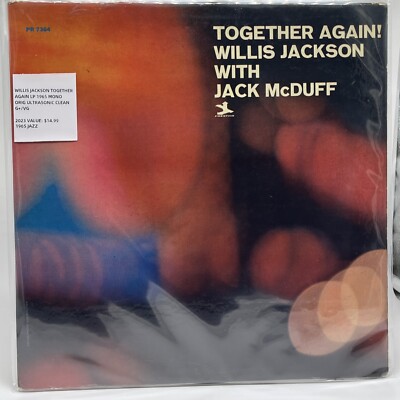 Willis Jackson Together Again Vinyl Lp 1965 Original Mono Ultrasonic Clean G+/VG