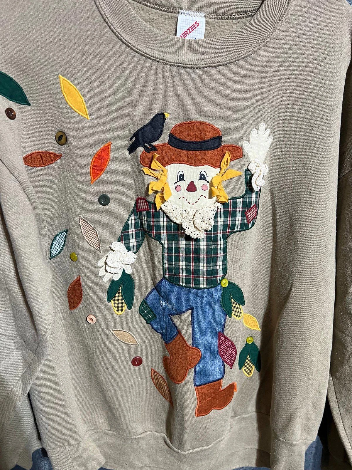 OFF WHITE Felpa Jerzees vintage raccolta scarcrow