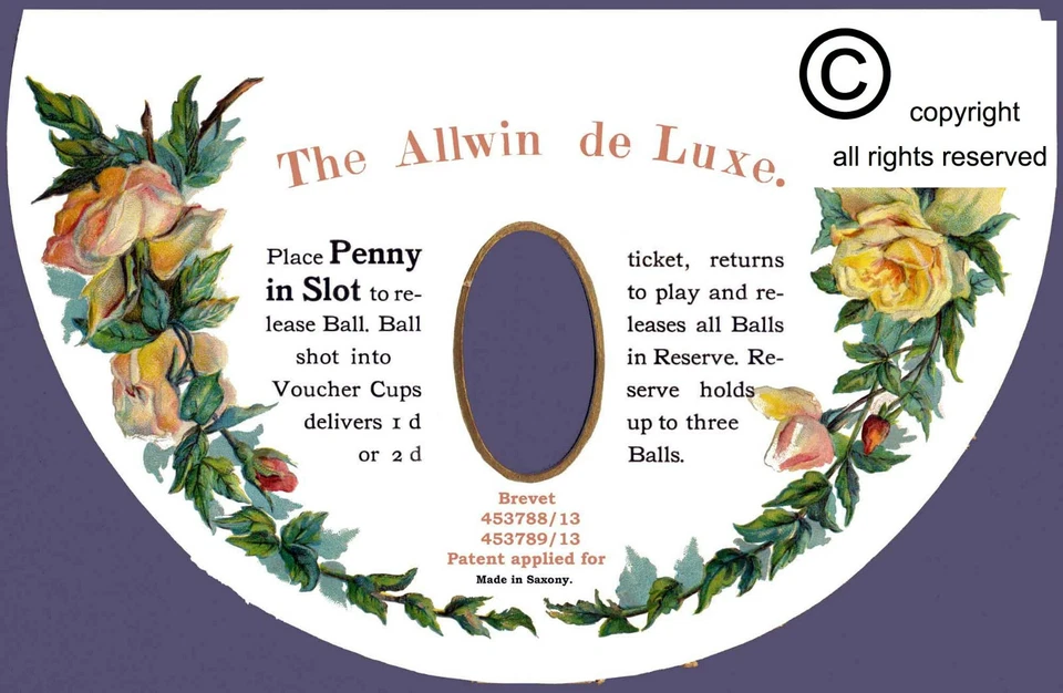 ALLWIN - BRYANS - RUFFLER & WALKER - PENNY ARCADE - DECALS - FREE NEXT DAY POST