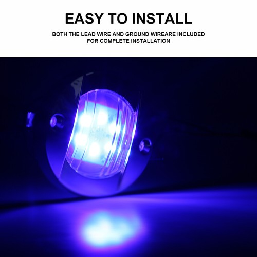 Luz LED de cortesía para cabina marina de 12 V con popa para barco marino 4 piezas - Imagen 3 de 15