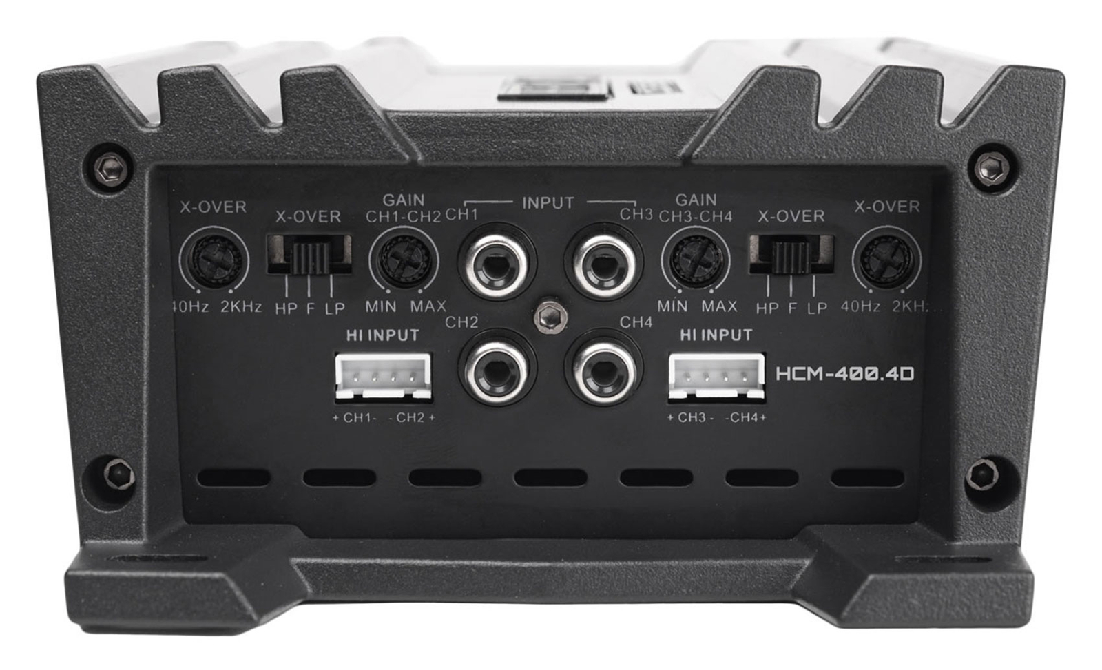 4-канальный автомобильный усилитель Hifonics HCM-4004D мощностью 400 Вт Компактный усилитель класса D Комплект проводов