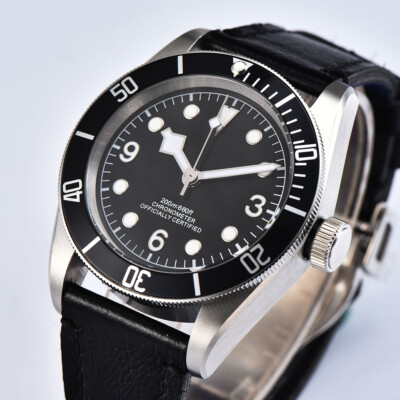 41mm CORGUET black dial Black bezel sapphire glass miyota Automatic mens Watches