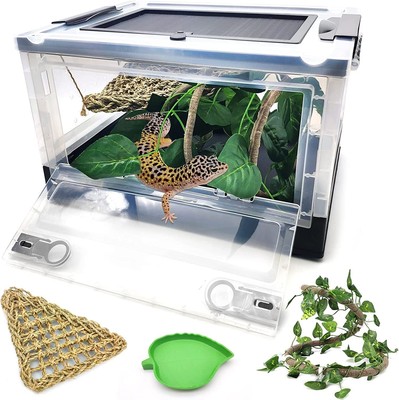 Foldable Reptile Terrariums Starter Kit Habitat Cages 15.6x11.6x9.4