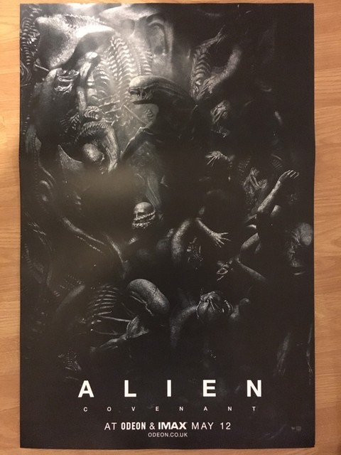 Alien covenant Poster Odeon IMAX Exclusive cinema movie promo Ridley Scott scary