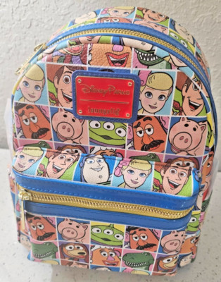 Disney Parks Loungefly Toy Story Quadrate Mini Rucksack Neu Etikett Versand nach 15.6.25