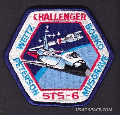 VINTAGE ORIGINAL LION BROS STS-6 Challenger NASA SPACE SHUTTLE Mission PATCH