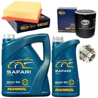 MotoröL Filter Set 20W-50 6 Liter + ÖLablassschraube FüR Audi A4 2.8 8D2 193 PS