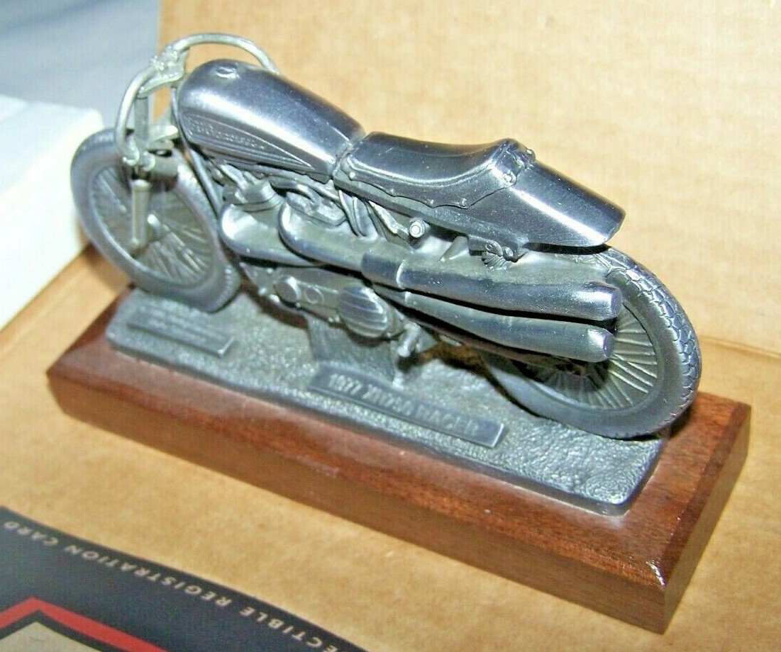 HARLEY DAVIDSON 1955 XR750 ROAD RACER PEWTER MUSUEM REPLICA