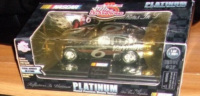Coche diecast Mark Martin #6 Racing Champions oro 24K NASCAR 1:24 edición limitada Foto 4 de 4