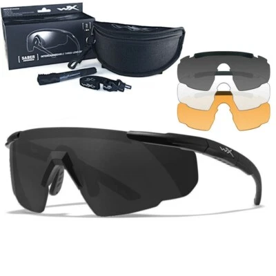 Wiley X - WX Saber Advanced Smoke/Clear/Rust Matte Black Tactical Sonnenbrille