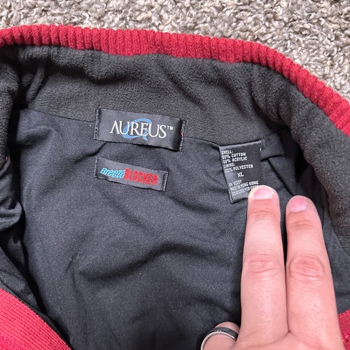 Aureus Jacket Red Adult XL Long Sleeve Short Zipper - Picture 6 of 6