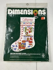Dimensions Christmastime Bears Stocking Counted Cross Stitch Kit 8320 14ct Aida